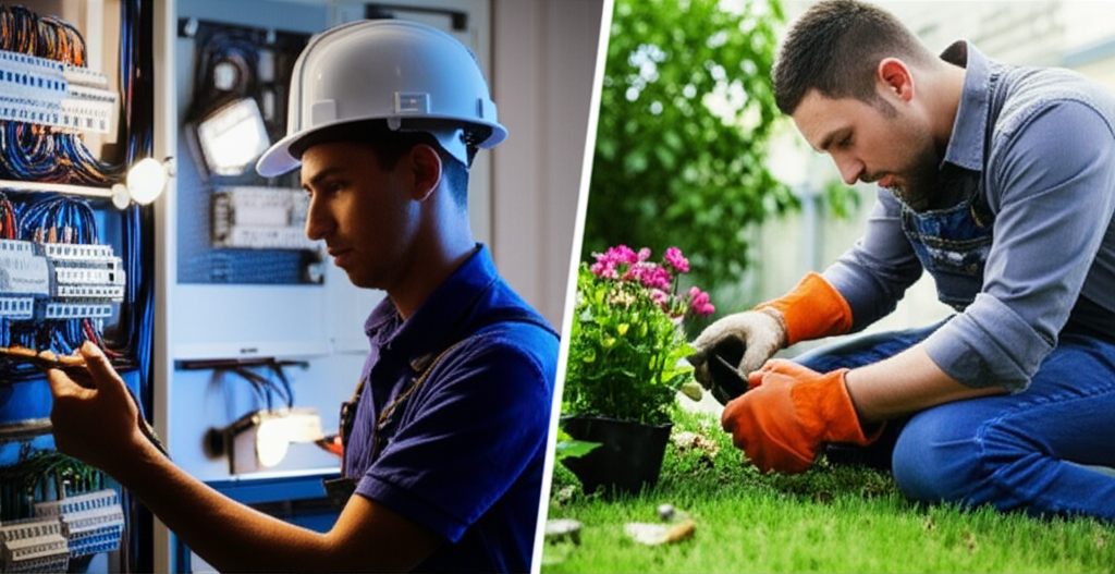 Electrician and landscaper with Google Business Profile optimization